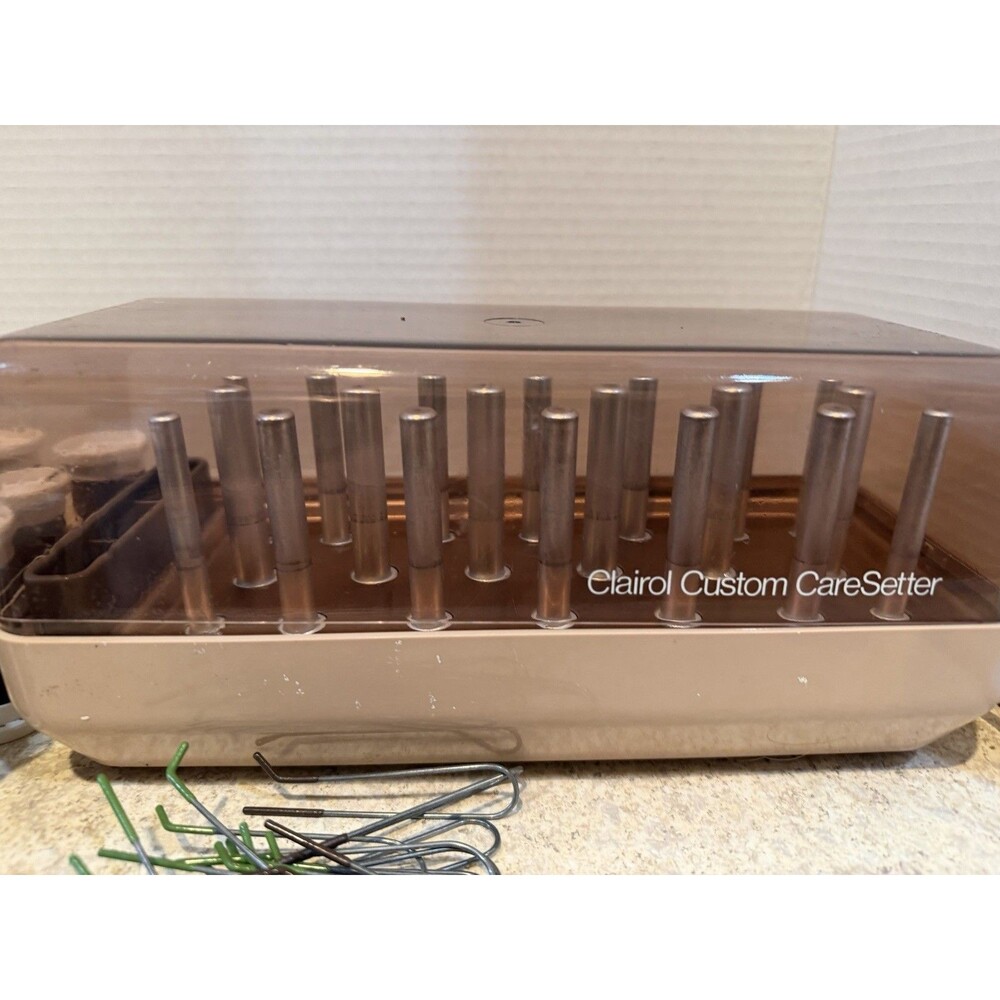 CLAIROL Custom CareSetter 20 VELVET HOT ROLLERS CURLER CLIPS gentle to your hair - Picture 2 of 8